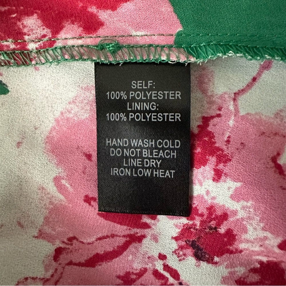 Lulus Green Floral Kimono Topper Size S/M Summer Classic Vacation Beach Casual - Picture 11 of 12